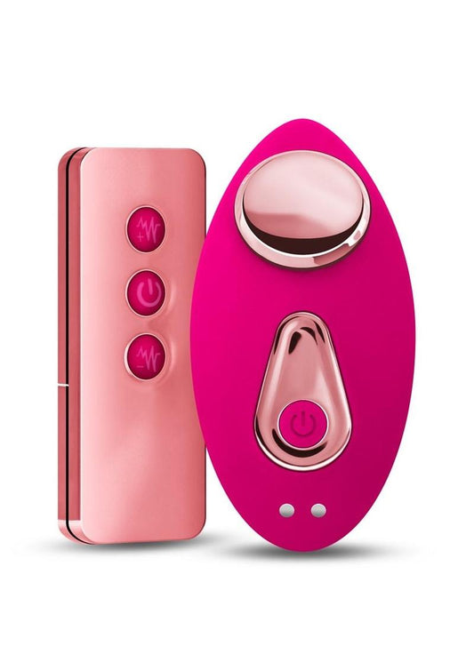 Sugar Pop Chantilly Rechargeable Silicone Panty Vibe with Remote Control - Pink