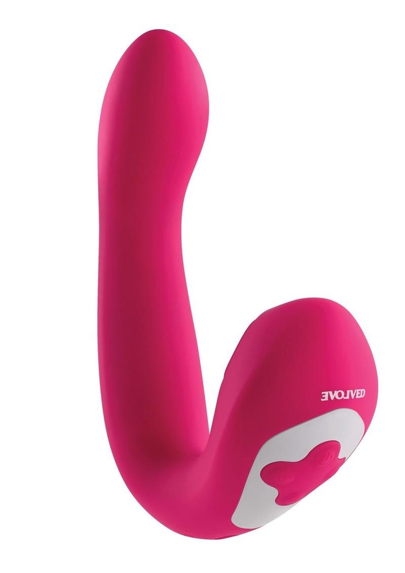 Buck Wild Rechargeable Silicone G-Spot Vibrator - Pink