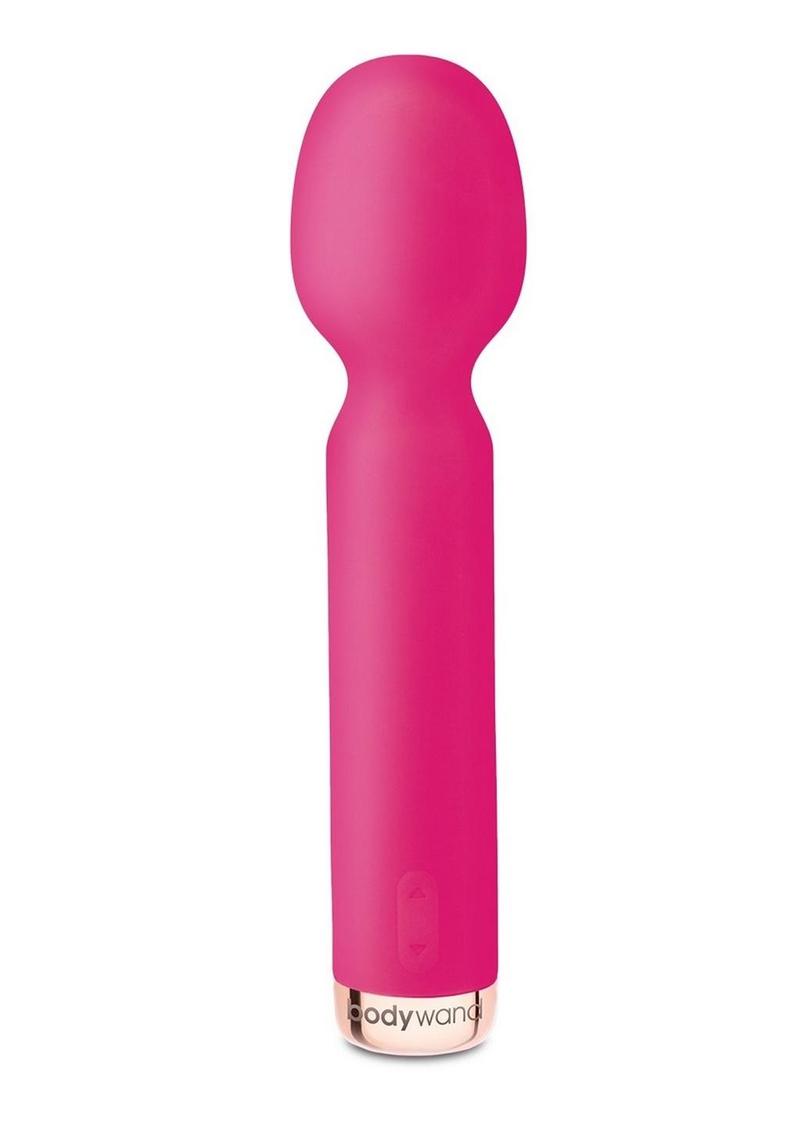 Bodywand My First Mini Wand Vibe Silicone Rechargeable Vibrator - Rose