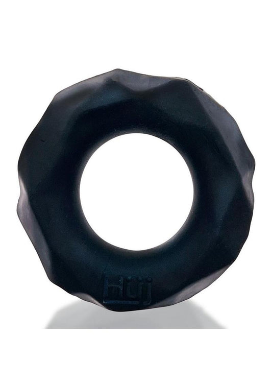 Hunkyjunk Fractal Tactile Cockring - Tar Ice Black