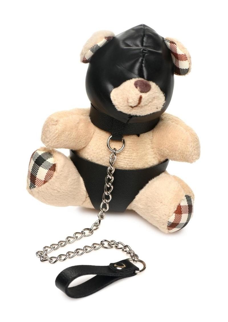 Master Series Hooded Teddy Bear Keychain - Tan