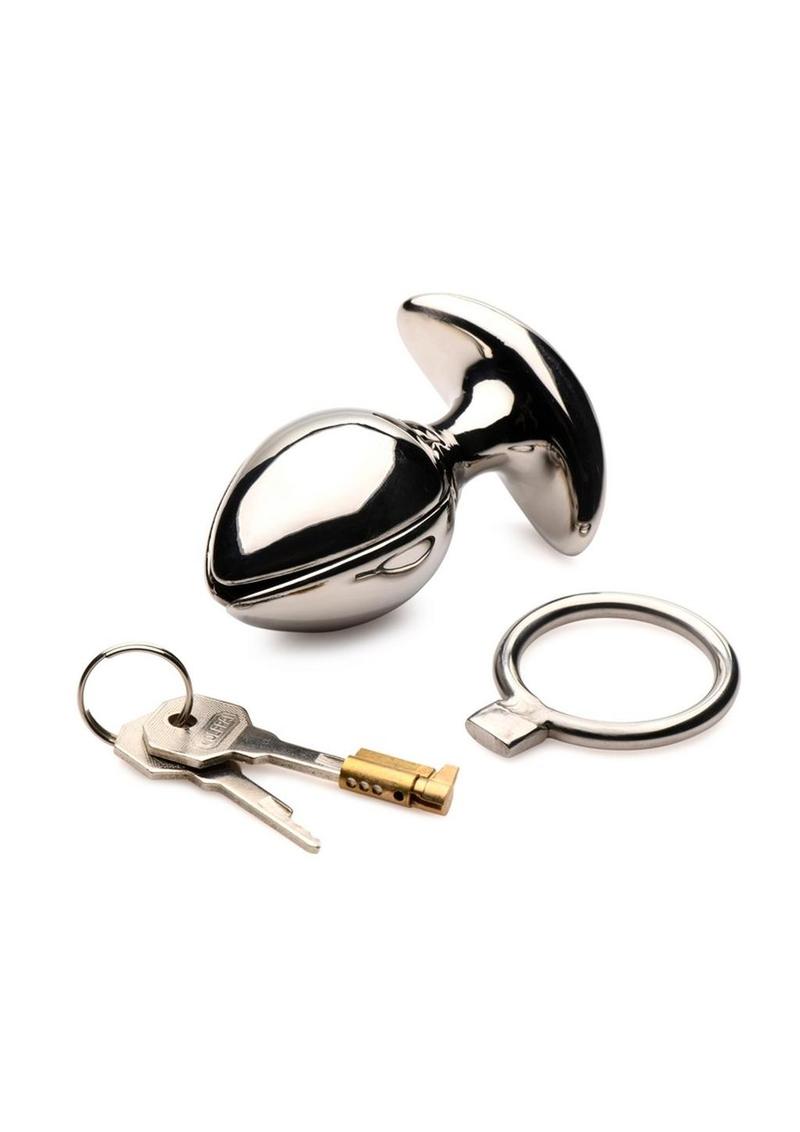 Master Series Ass Vault Locking Ass Expander - Stainless Steel