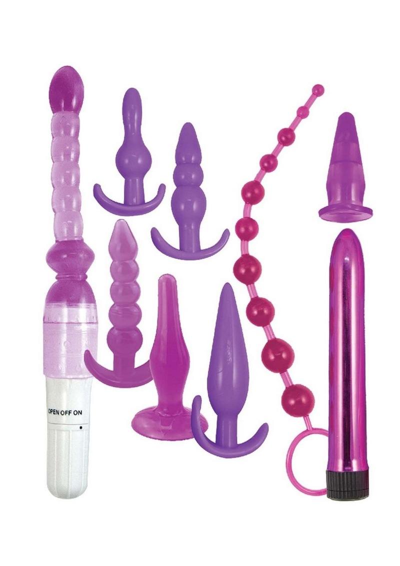 Purple Elite Collection Supreme Anal Play Kit - Purple