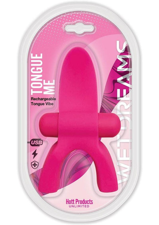 Tongue Me Extreme Silicone Tongue Vibrator with Mouth Guard - Pink