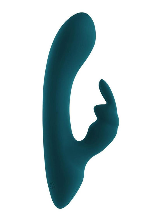 Playboy Lil Rabbit Rechargeable Silicone Rabbit Vibrator - Teal