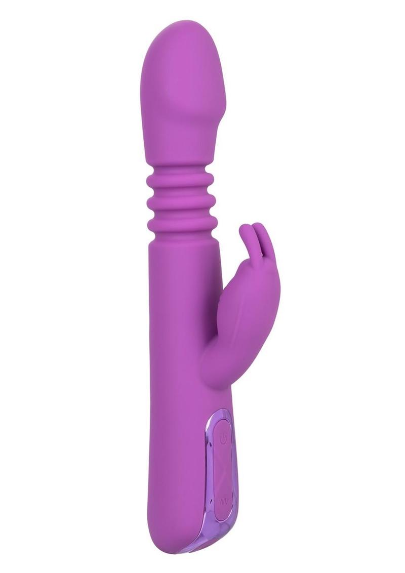 Jack Rabbit Elite Thrusting Rabbit Silicone Rechargeable Rabbit Vibrator - Purple