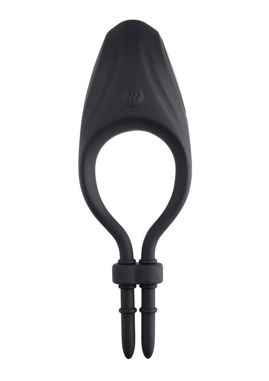 Zero Tolerance Perfect Fit Rechargeable Silicone Vibrating Adjustable Cock Tie - Black