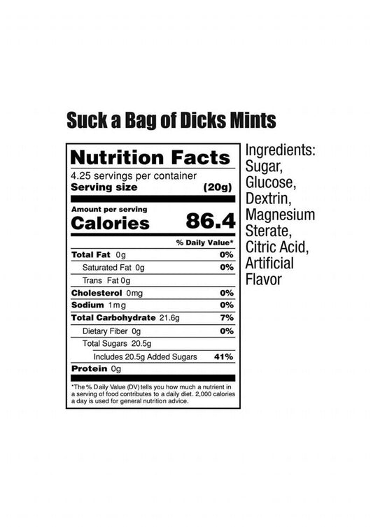 Suck A Bag of Minty Dicks 3oz