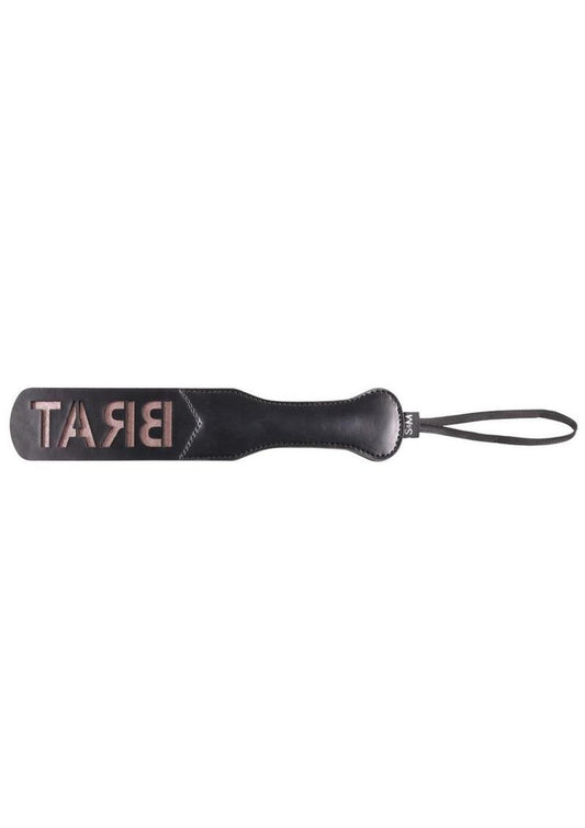 Sex and Mischief Brat Paddle - Black/Rose Gold