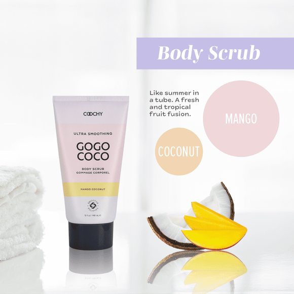 Coochy Ultra Smoothing Gogo Coco Body Scrub Mango Coconut 5oz